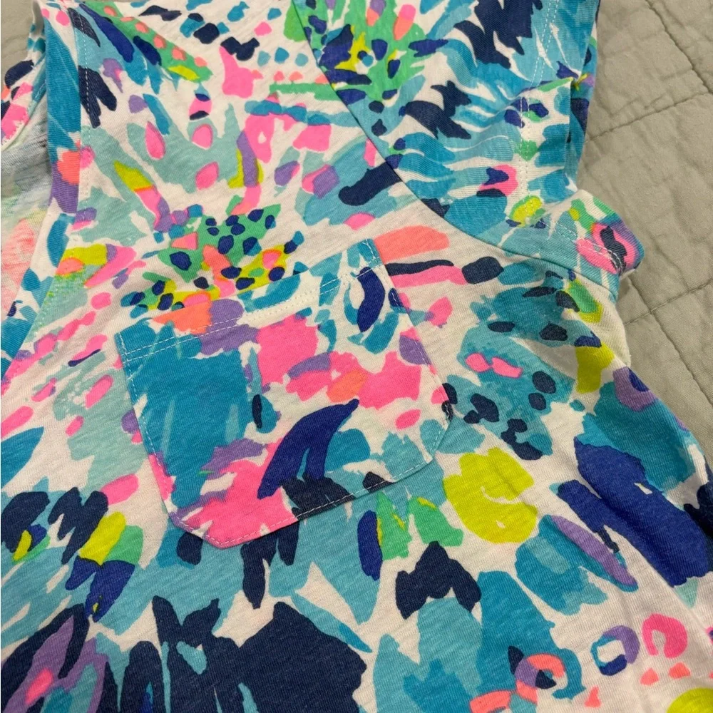 Lilly Pulitzer SAMPLE Short Sleeve Top Multi Dive In Size Small - Picture 4 of 8
